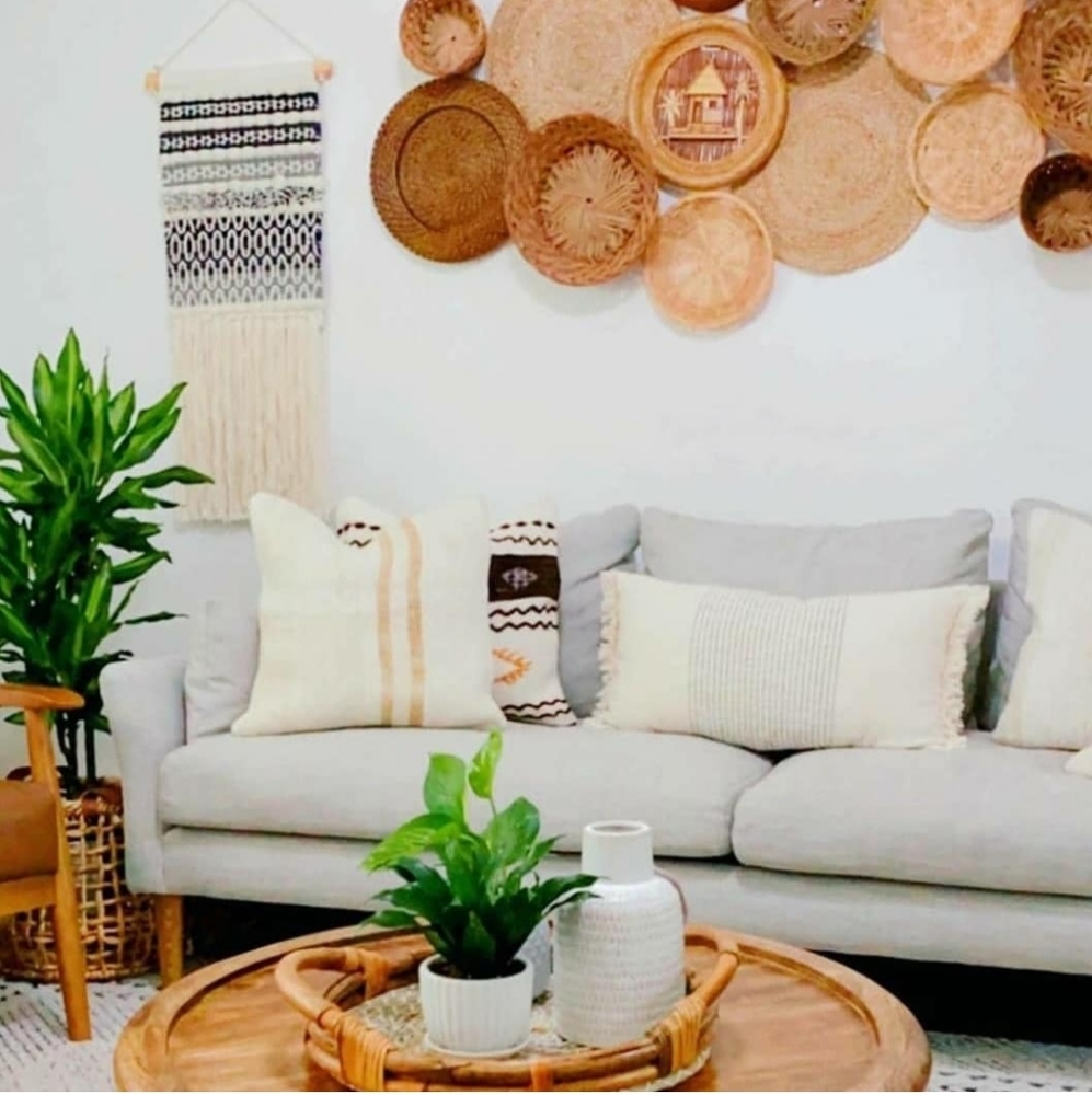 Boho mystery 12 VTG wicker basket wall set! - Picture 13 of 15